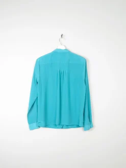 Women's Aqua/Turquoise Vintage Blouse S/M