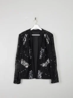 Women’s Beaded & Sequin Black Jacket M