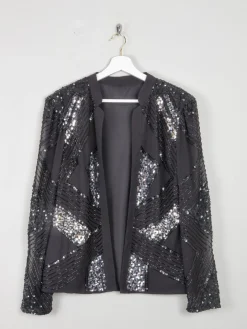 Women’s Beaded & Sequin Black Jacket M
