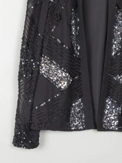 Women’s Beaded & Sequin Black Jacket M
