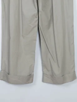 Women's Beige Khaki High Waisted Trousers 30W S