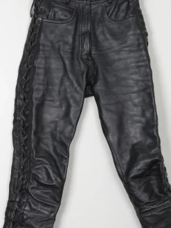 Women’s Biker Heavy Leather Trousers 27" XS