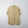 Women's Biscuit Coloured Silk Blouse M/L