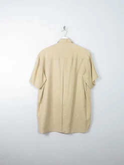 Women's Biscuit Coloured Silk Blouse M/L