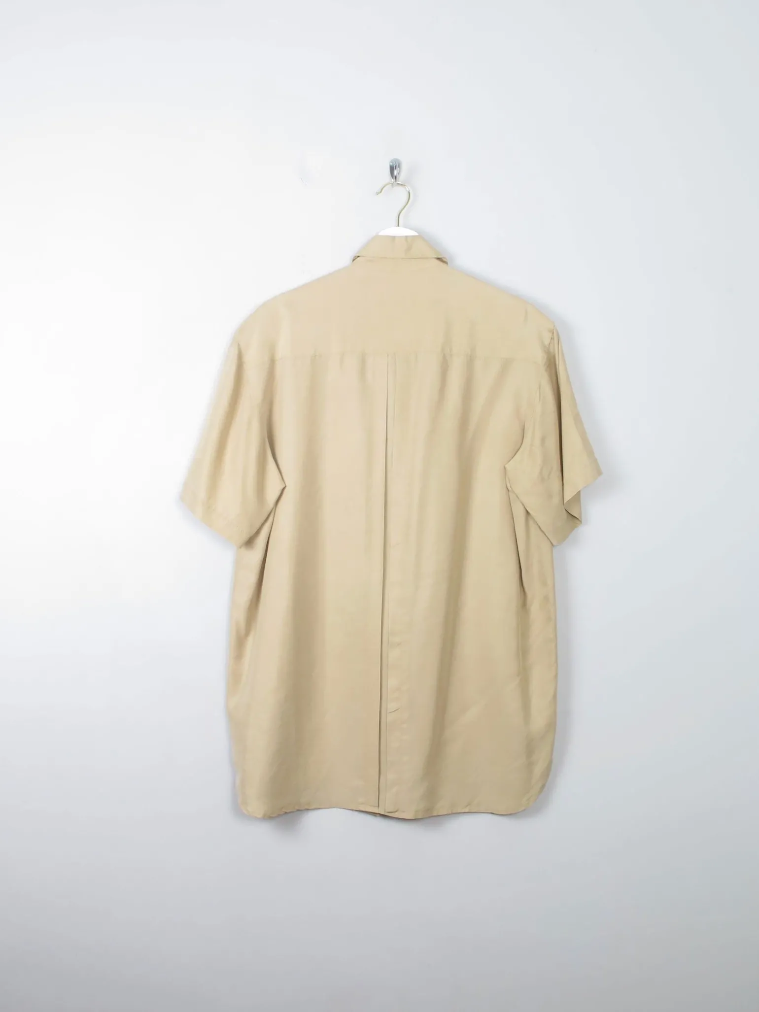 Women's Biscuit Coloured Silk Blouse M/L