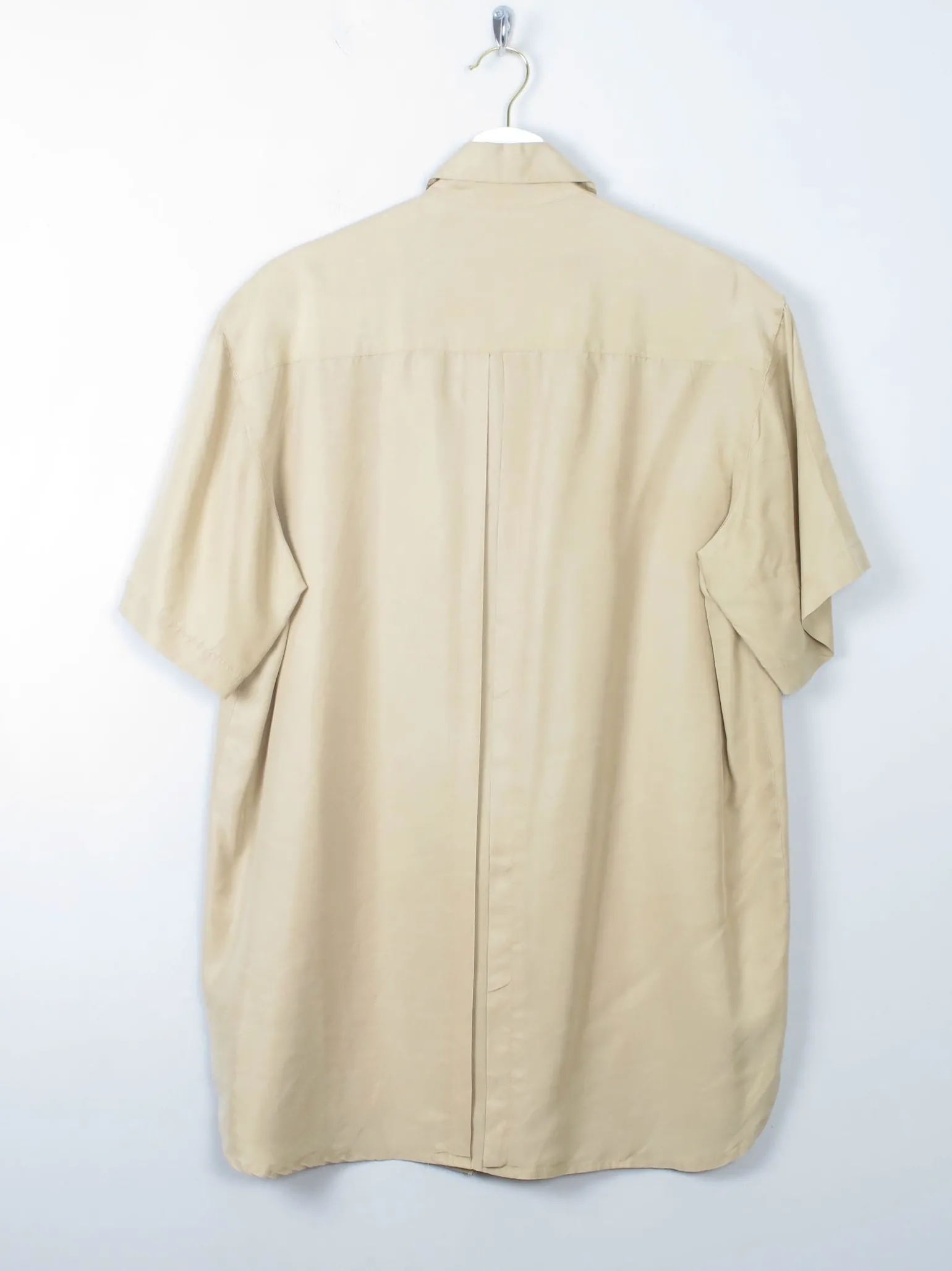 Women's Biscuit Coloured Silk Blouse M/L