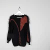 Women’s Black & Rust Vintage Jumper S/M