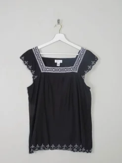 Women's Black Camisole Blouse By Ann Taylor L