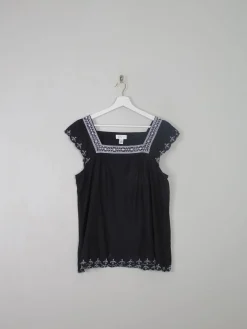 Women's Black Camisole Blouse By Ann Taylor L