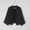 Women's Black Cape Jacket S