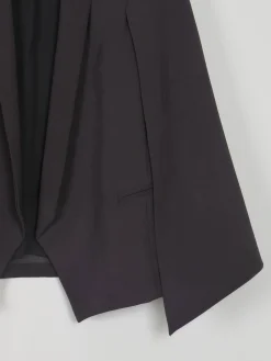 Women's Black Cape Jacket S