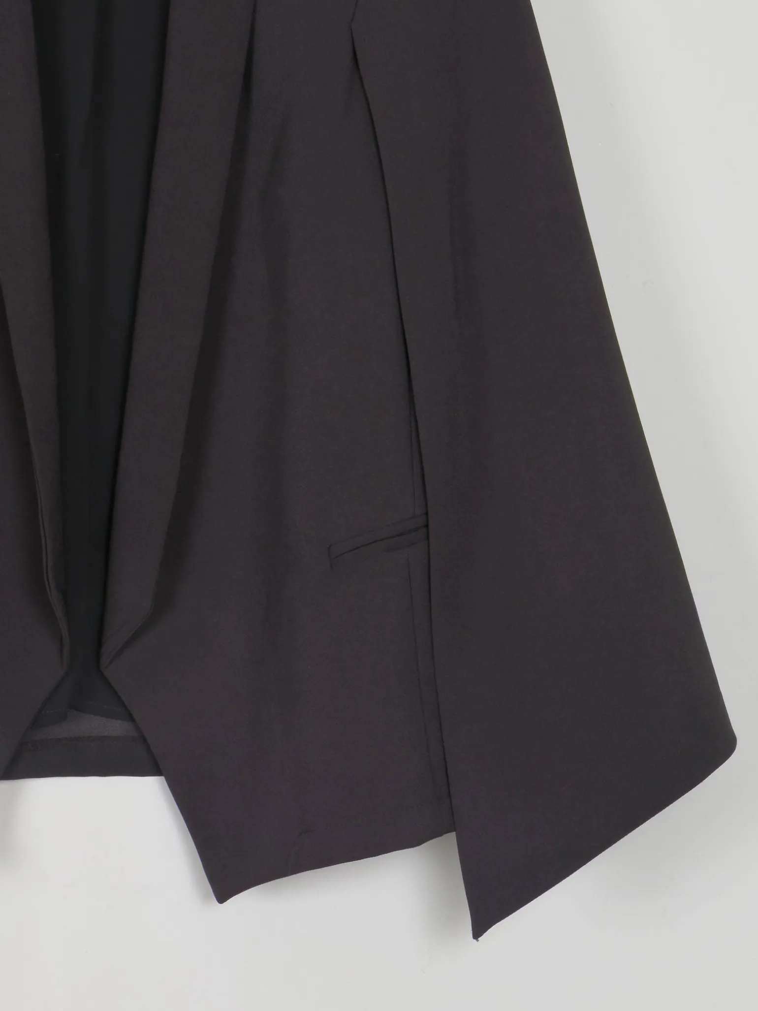 Women's Black Cape Jacket S