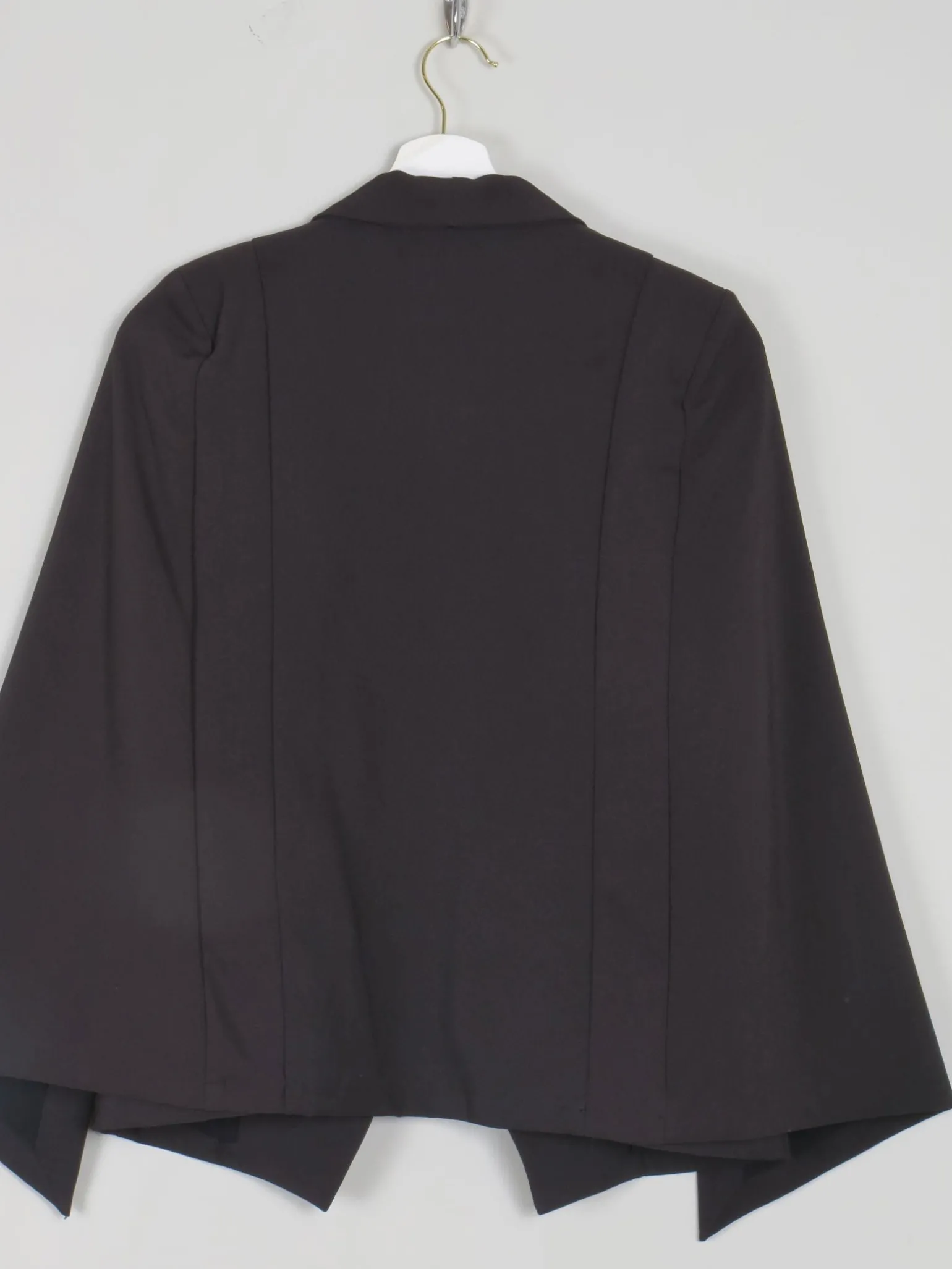 Women's Black Cape Jacket S
