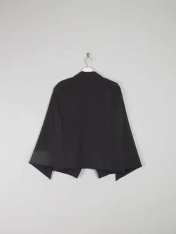 Women's Black Cape Jacket S
