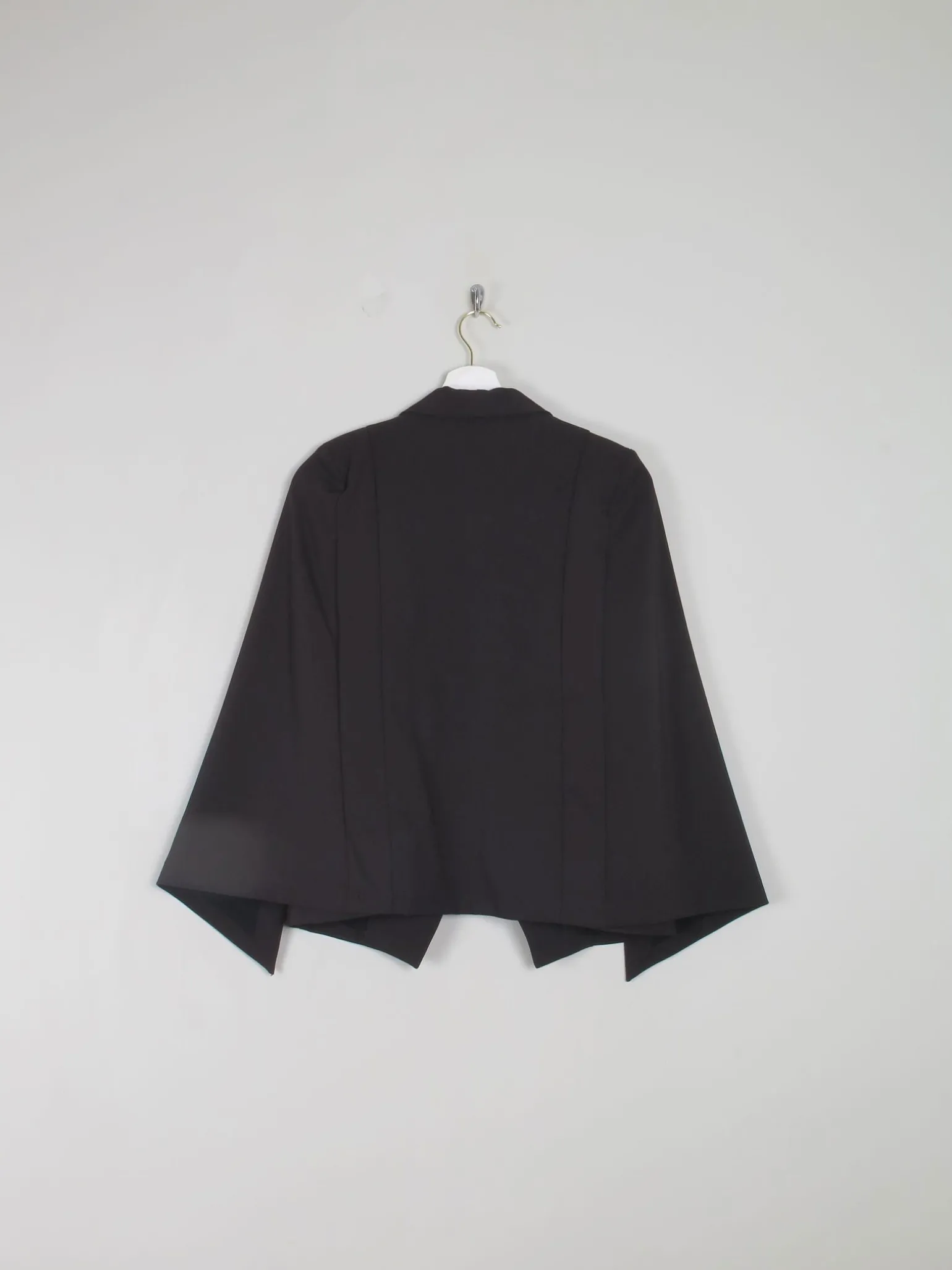Women's Black Cape Jacket S