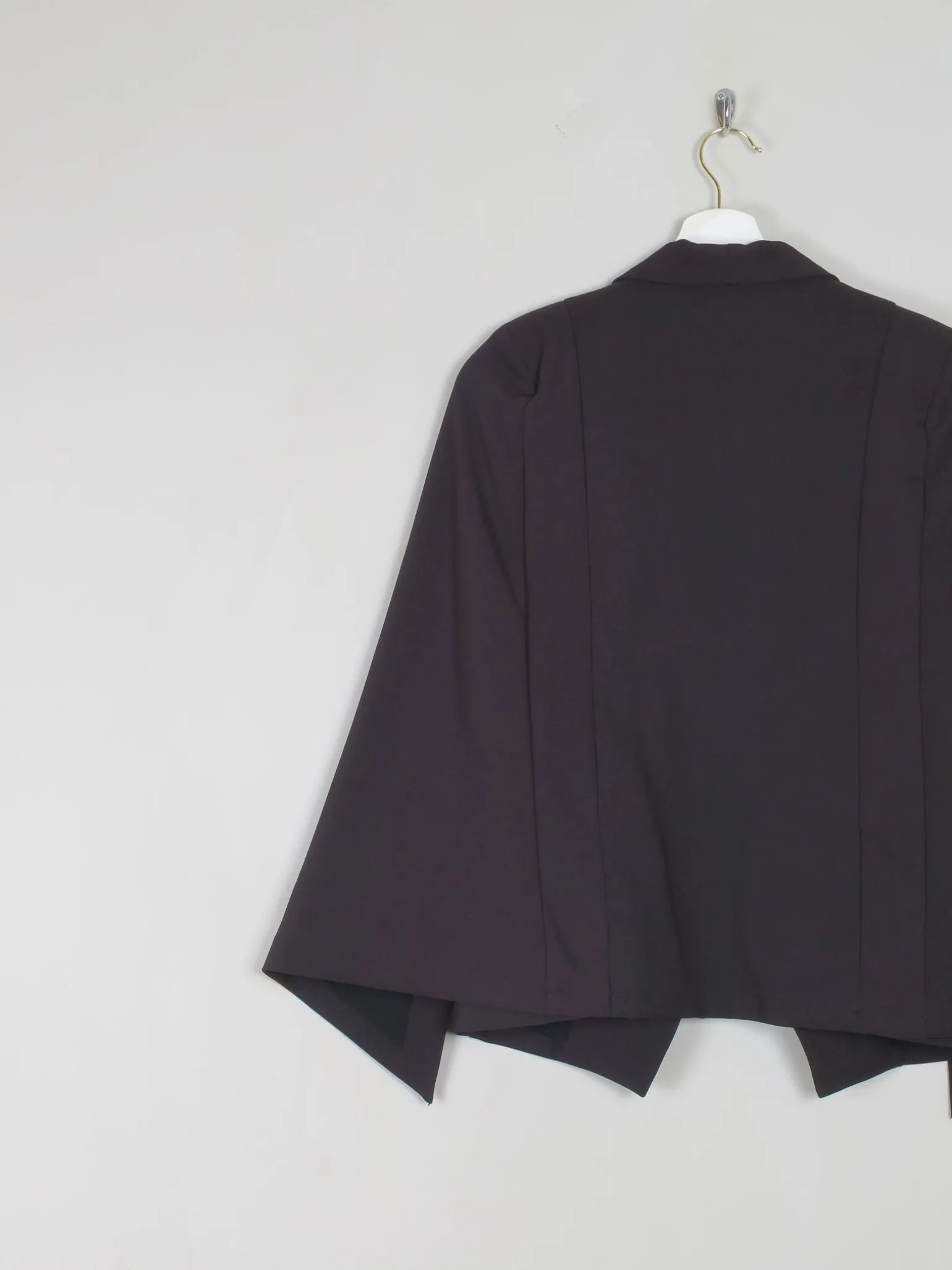 Women's Black Cape Jacket S