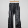 Women's Black Leather Levi’s Trousers 28"/32L