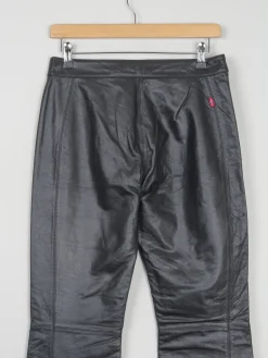 Women's Black Leather Levi’s Trousers 28