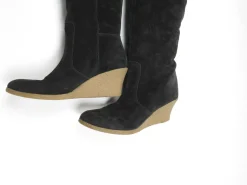 Women’s Black LK Bennett Suede Wedge Sole Boots 40/7