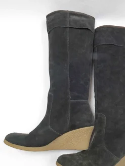 Women’s Black LK Bennett Suede Wedge Sole Boots 40/7