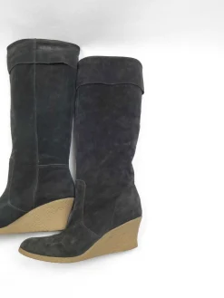 Women’s Black LK Bennett Suede Wedge Sole Boots 40/7