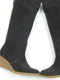 Women’s Black LK Bennett Suede Wedge Sole Boots 40/7