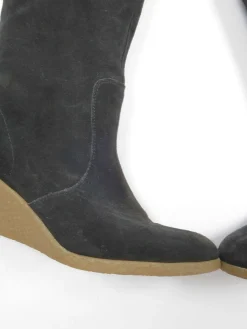 Women’s Black LK Bennett Suede Wedge Sole Boots 40/7