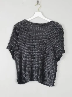 Women's Black Sequin & Crochet Bolero By Rodier Paris S/M Unworn