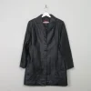 Women's Black Short Leather Coat 14