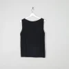 Women's Black Silk Boat Neck 90s Ellen Tracy Top S