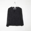 Women’s Black Vintage Beaded Jacket M