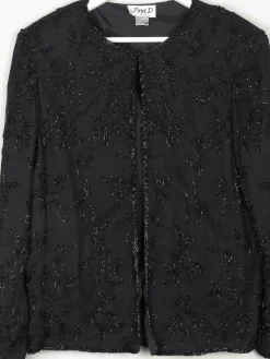 Women’s Black Vintage Beaded Jacket M