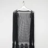 Women’s Black Vintage Crochet Long Cardigan S/M