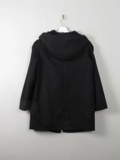 Women's Black Vintage Trench Parka S/M Petit