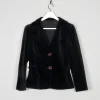 Women’s  Black Vintage Velvet Jacket XS 6 Approx
