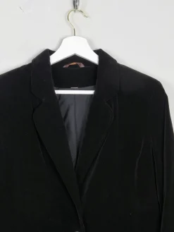 Women's Black Vintage Velvet Jacket S
