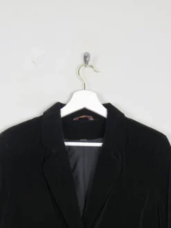 Women's Black Vintage Velvet Jacket S
