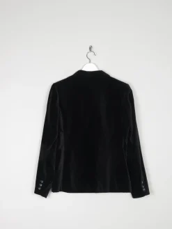 Women’s Black Vintage Velvet Tailored Jacket XS 8/10