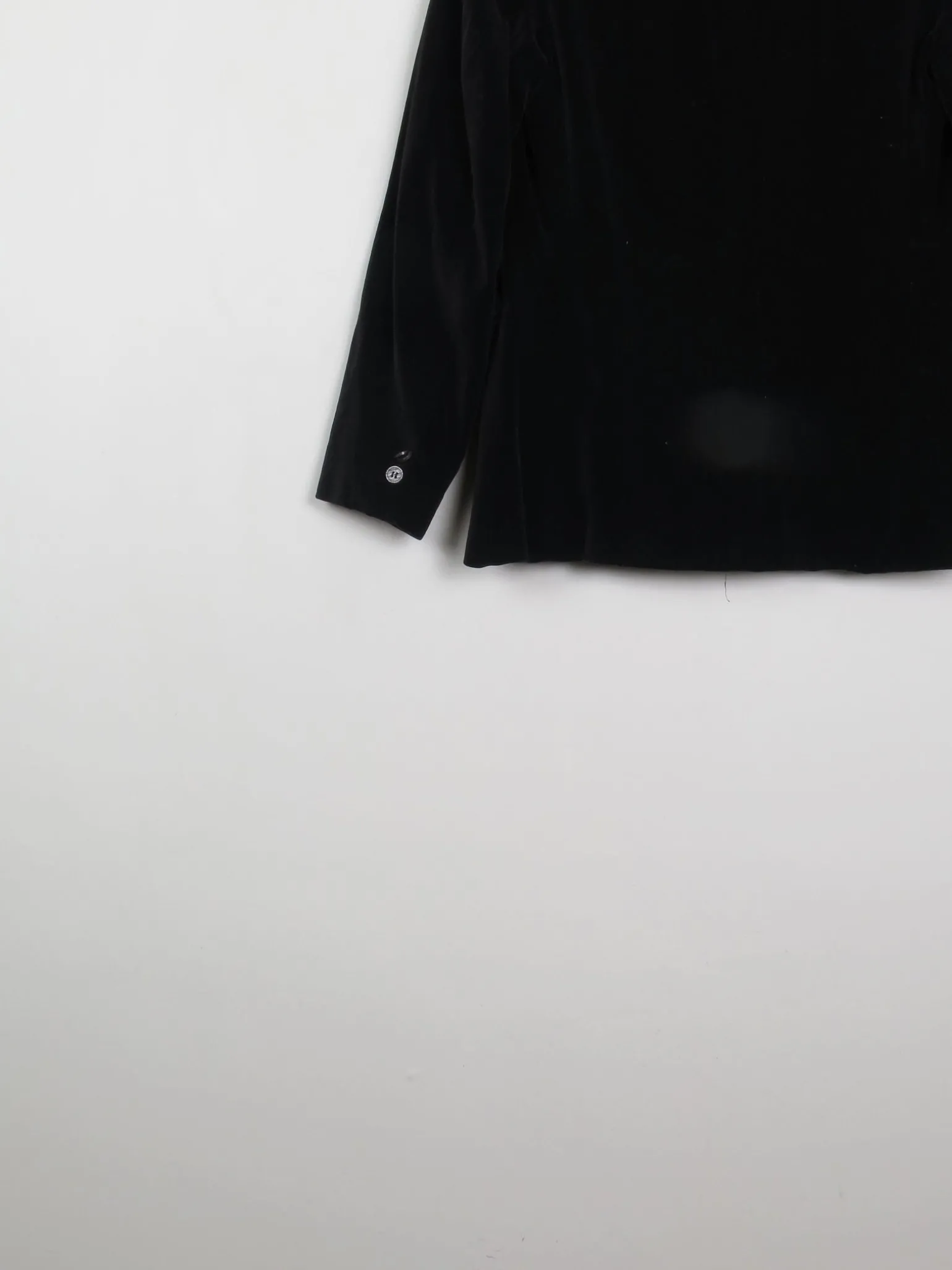 Women's Black Vintage Velvet Jacket S