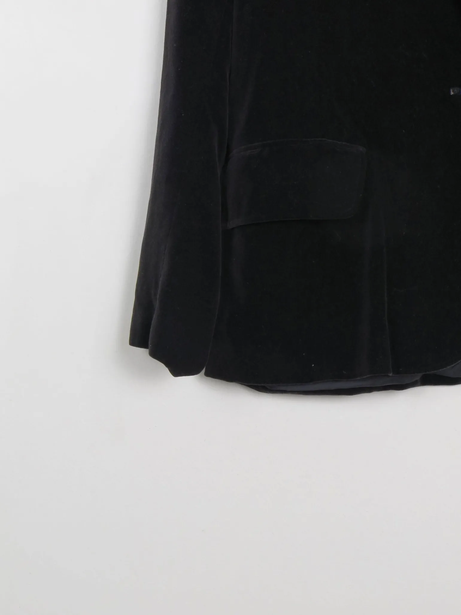 Women's Black Vintage Velvet Jacket S