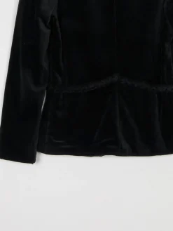 Women’s  Black Vintage Velvet Jacket XS 6 Approx