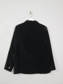Women's Black Vintage Velvet Jacket S
