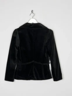 Women’s  Black Vintage Velvet Jacket XS 6 Approx