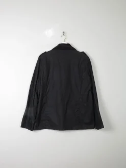 Women's Black Wax Jacket L