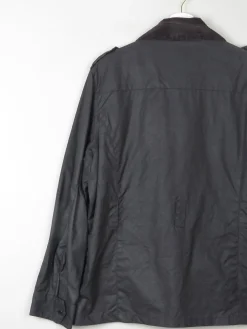 Women's Black Wax Jacket L