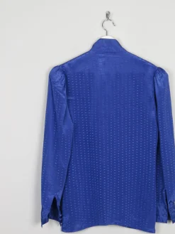 Women’s Blue Betty Barclay Vintage Blouse With Frills S