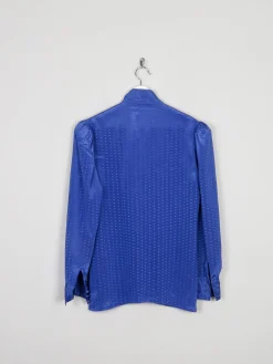 Women’s Blue Betty Barclay Vintage Blouse With Frills S