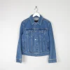 Women’s Blue Denim Cropped Fitted Jacket "Bogner"10/12