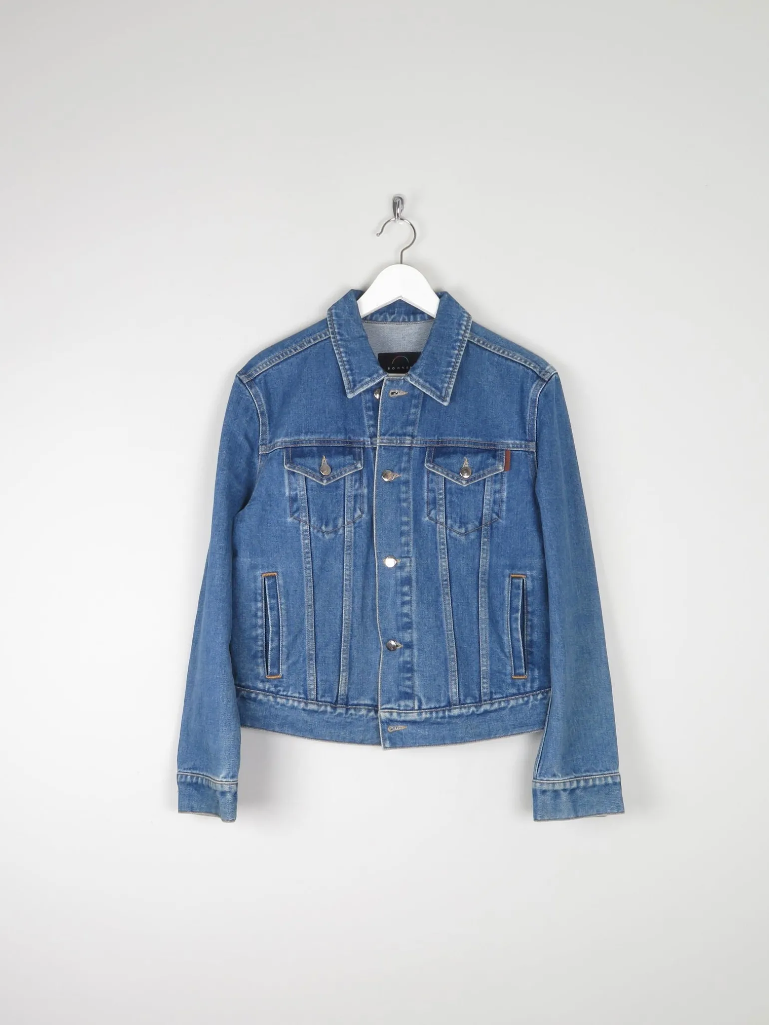 Women’s Blue Denim Cropped Fitted Jacket "Bogner"10/12