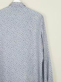 Women's Blue Polka Dot Vintage Blouse S
